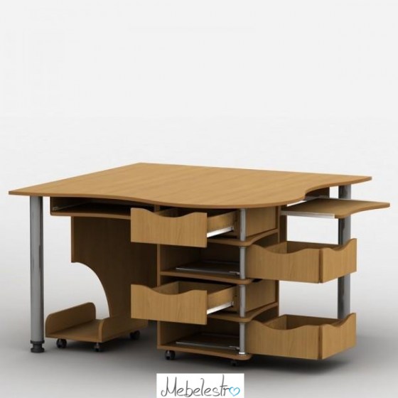 Письменный стол с двумя рабочими пространствами