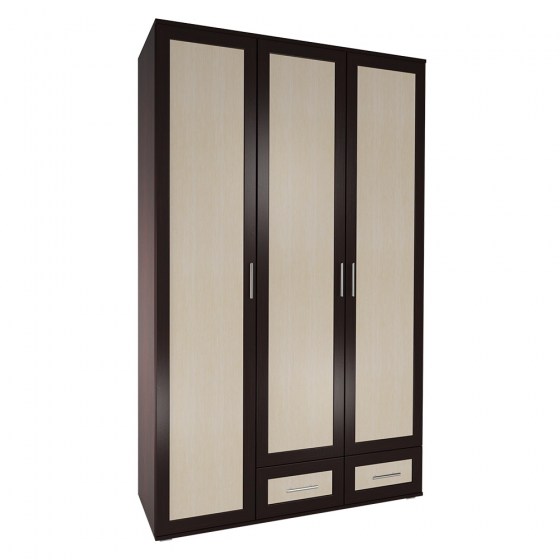 Распашной шкаф для одежды с тремя дверьми Мебелайн-17